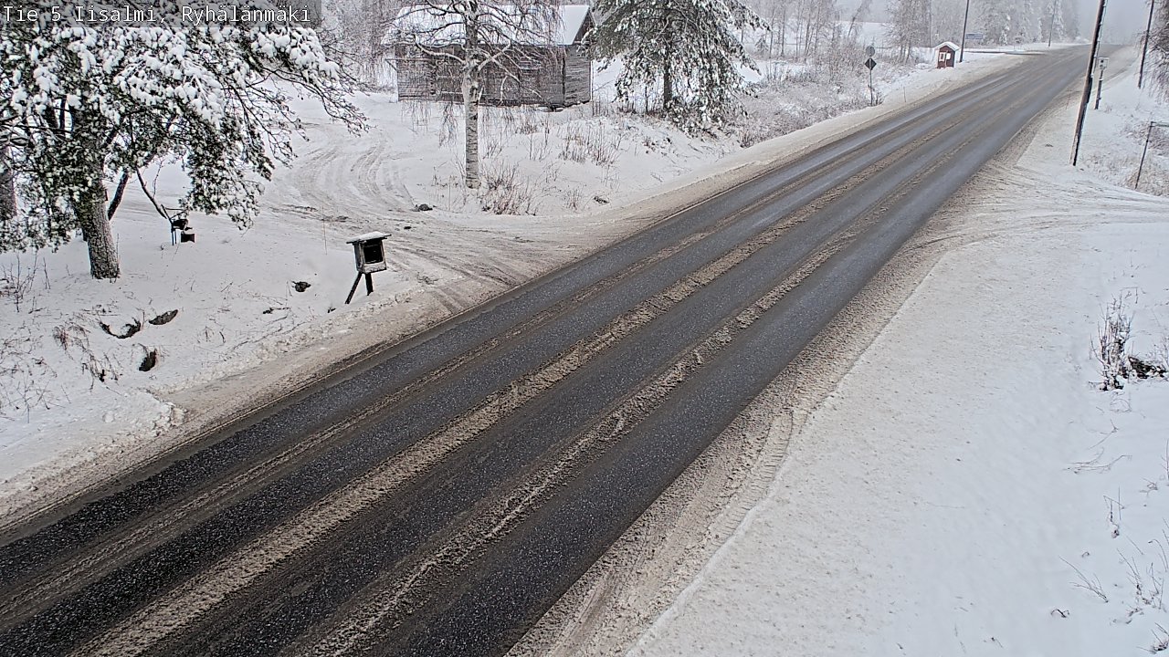 Weather Camera Image Väg 5 Idensalmi, Ryhälänmäki, Iisalmi, Pohjois-Savo