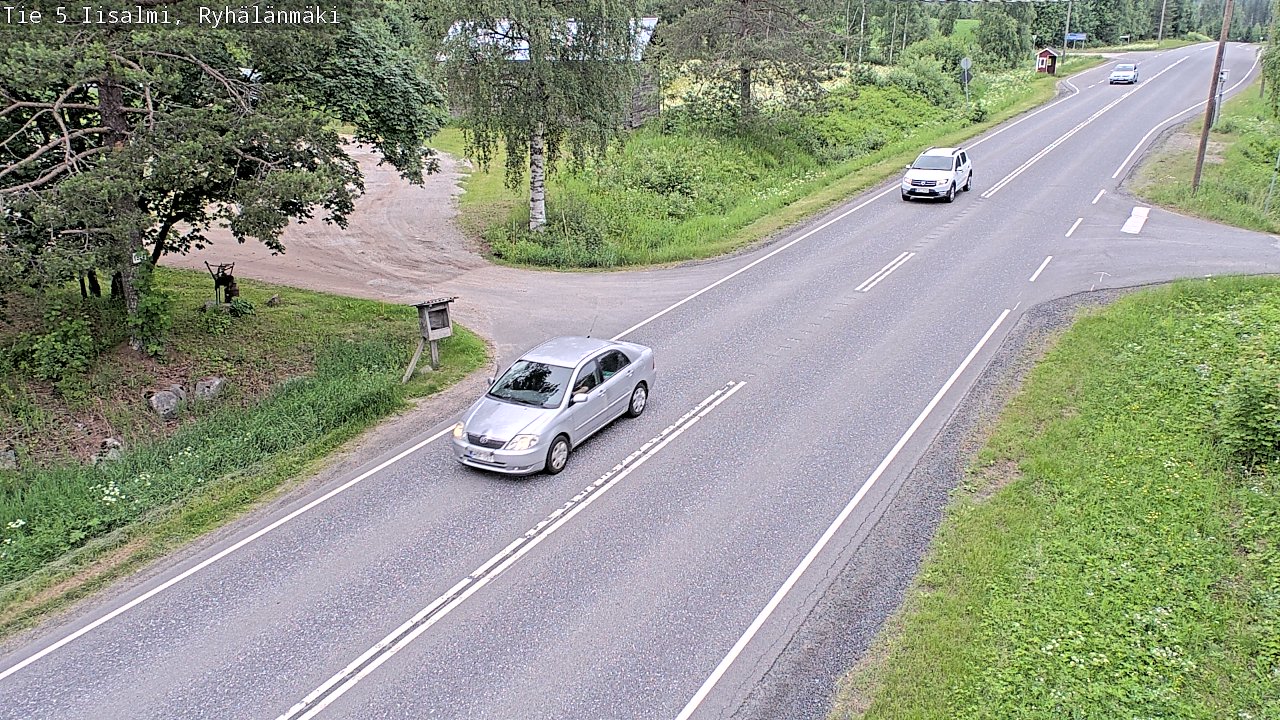 Weather Camera Image Road 5 Iisalmi, Ryhälänmäki, Iisalmi, Pohjois-Savo