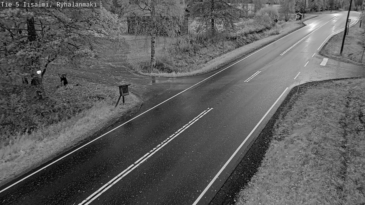 Weather Camera Image Road 5 Iisalmi, Ryhälänmäki, Iisalmi, Pohjois-Savo