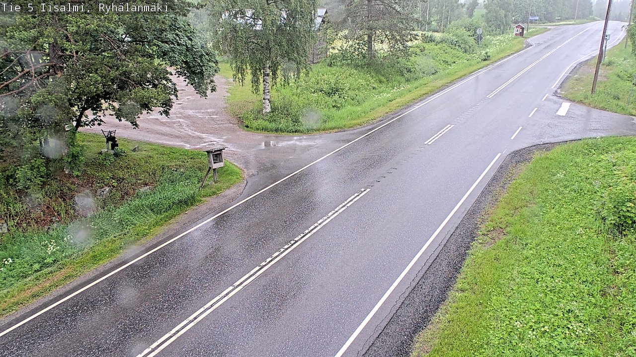 Weather Camera Image Road 5 Iisalmi, Ryhälänmäki, Iisalmi, Pohjois-Savo