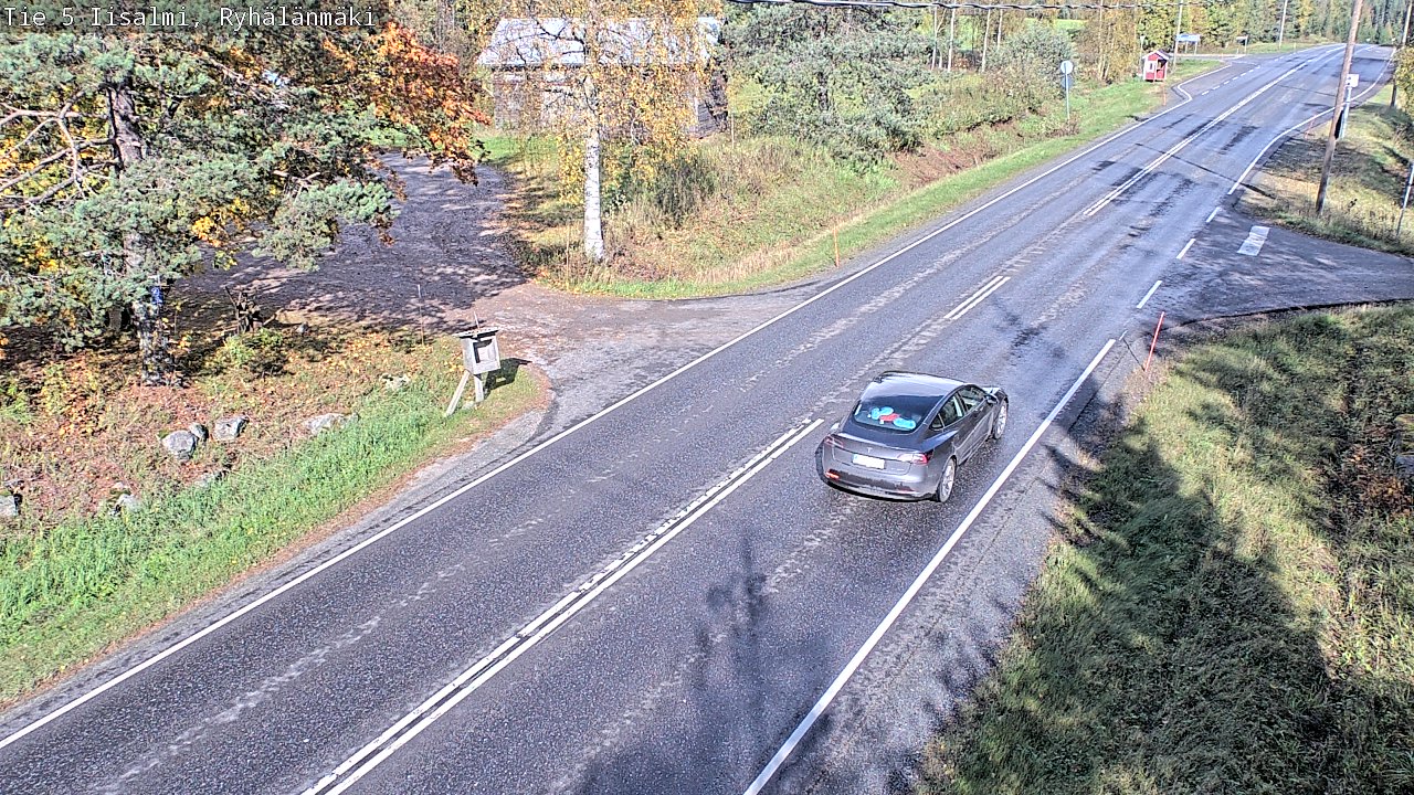 Weather Camera Image Road 5 Iisalmi, Ryhälänmäki, Iisalmi, Pohjois-Savo