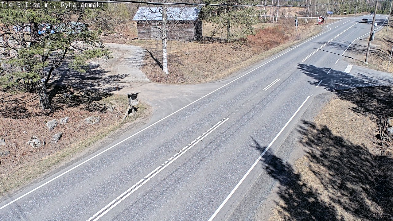 Weather Camera Image Väg 5 Idensalmi, Ryhälänmäki, Iisalmi, Pohjois-Savo