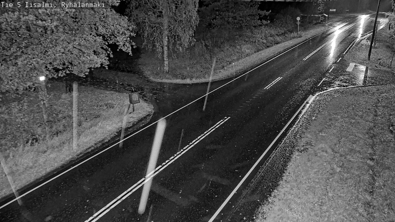 Weather Camera Image Road 5 Iisalmi, Ryhälänmäki, Iisalmi, Pohjois-Savo