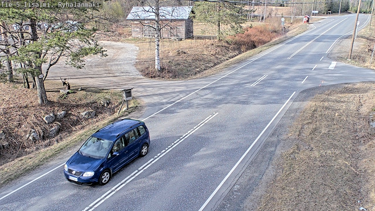 Weather Camera Image Väg 5 Idensalmi, Ryhälänmäki, Iisalmi, Pohjois-Savo