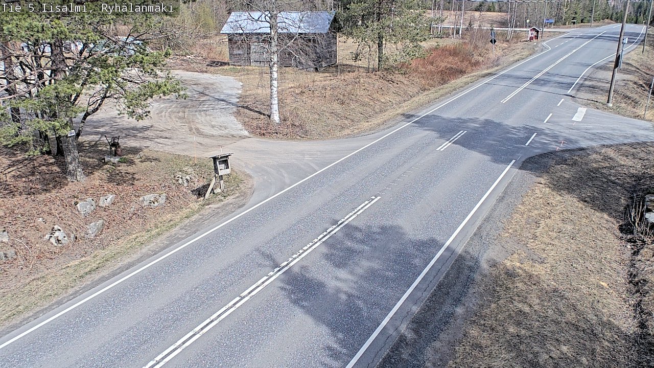 Weather Camera Image Väg 5 Idensalmi, Ryhälänmäki, Iisalmi, Pohjois-Savo