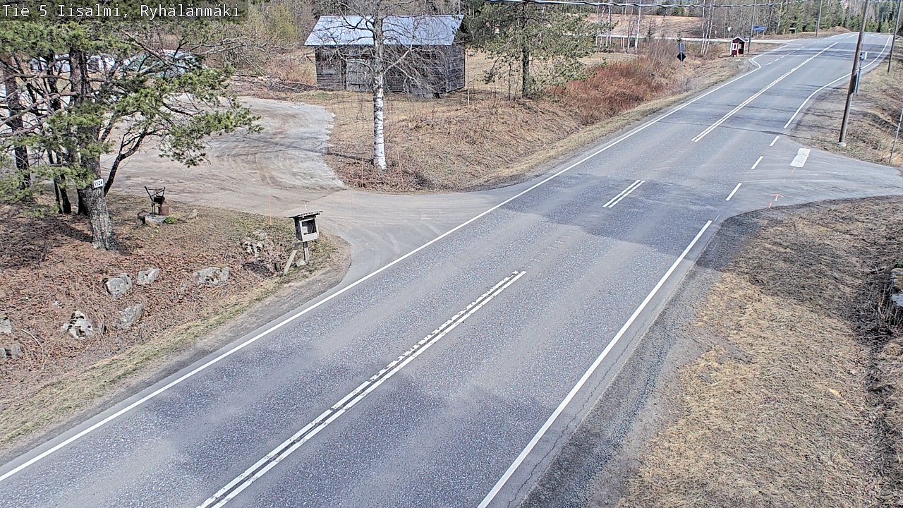 Weather Camera Image Väg 5 Idensalmi, Ryhälänmäki, Iisalmi, Pohjois-Savo