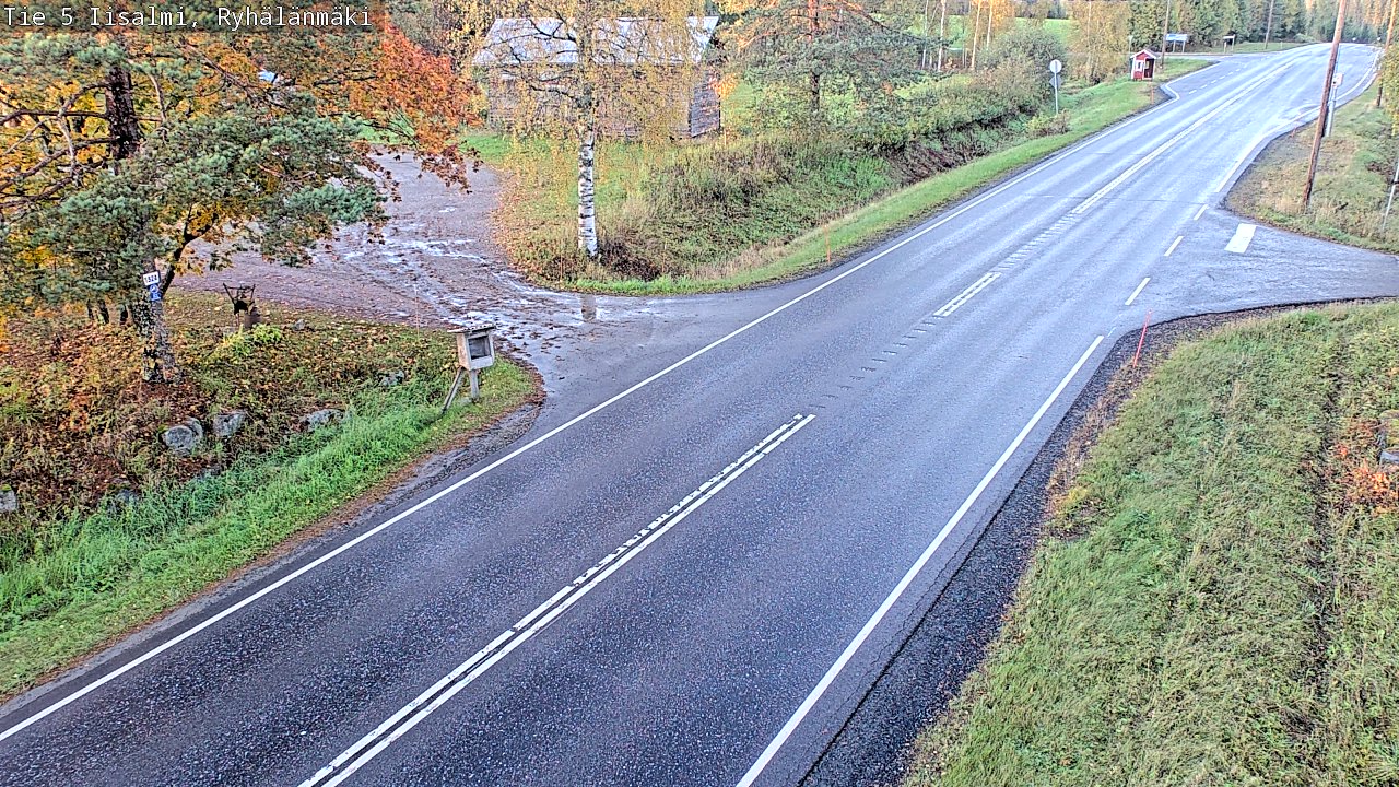 Weather Camera Image Road 5 Iisalmi, Ryhälänmäki, Iisalmi, Pohjois-Savo