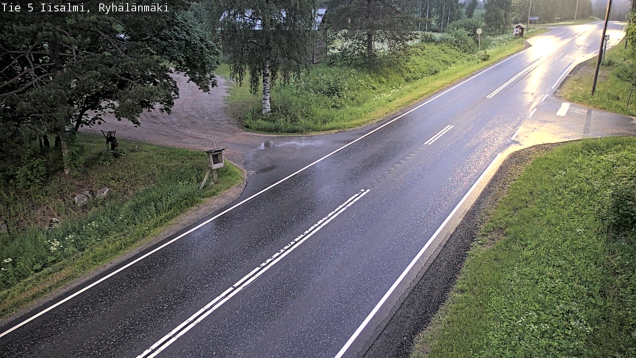 Weather Camera Image Road 5 Iisalmi, Ryhälänmäki, Iisalmi, Pohjois-Savo