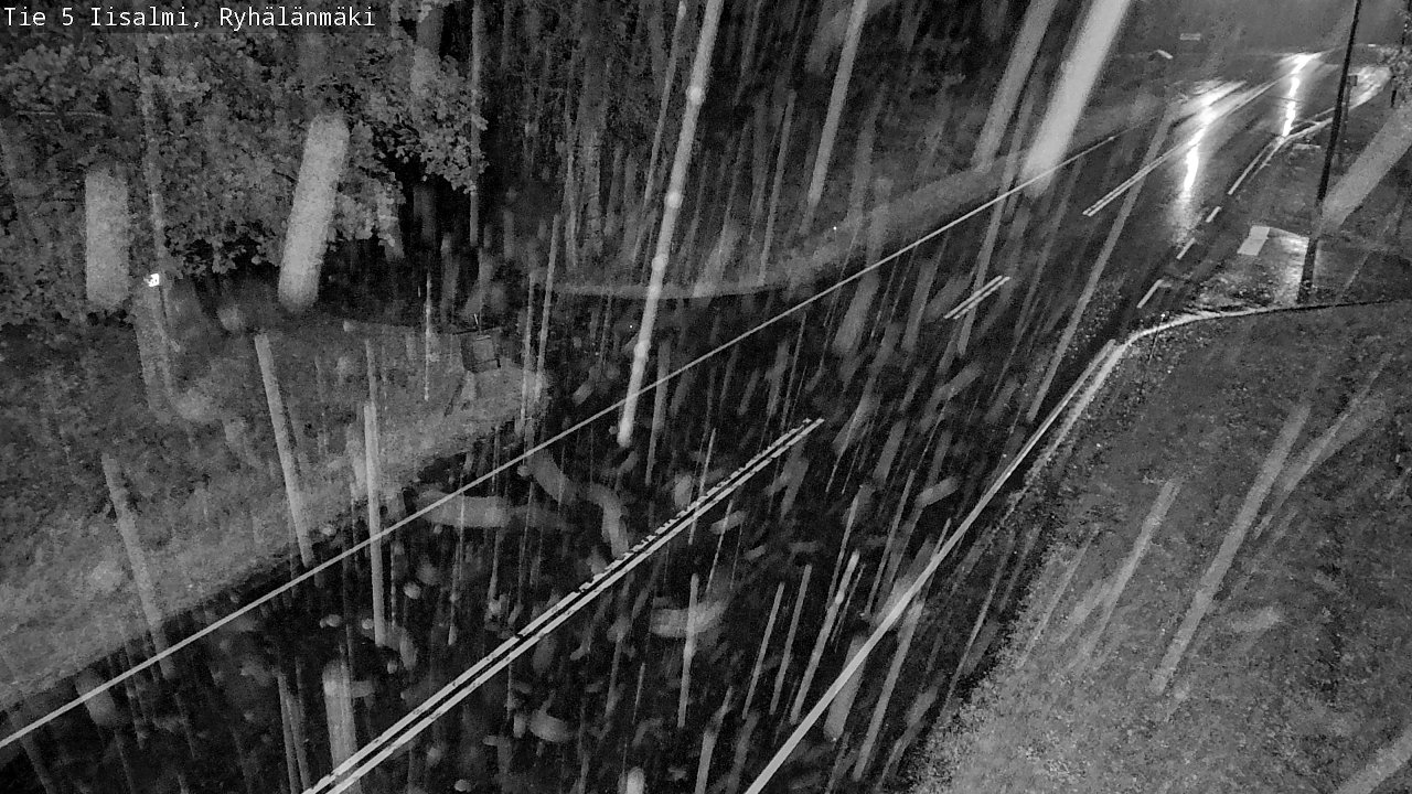 Weather Camera Image Road 5 Iisalmi, Ryhälänmäki, Iisalmi, Pohjois-Savo
