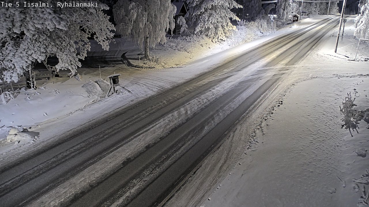 Weather Camera Image Road 5 Iisalmi, Ryhälänmäki, Iisalmi, Pohjois-Savo