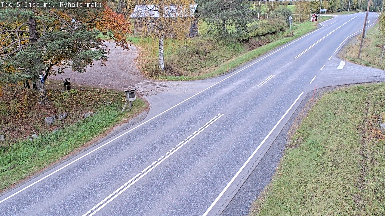Weather Camera Image Road 5 Iisalmi, Ryhälänmäki, Iisalmi, Pohjois-Savo