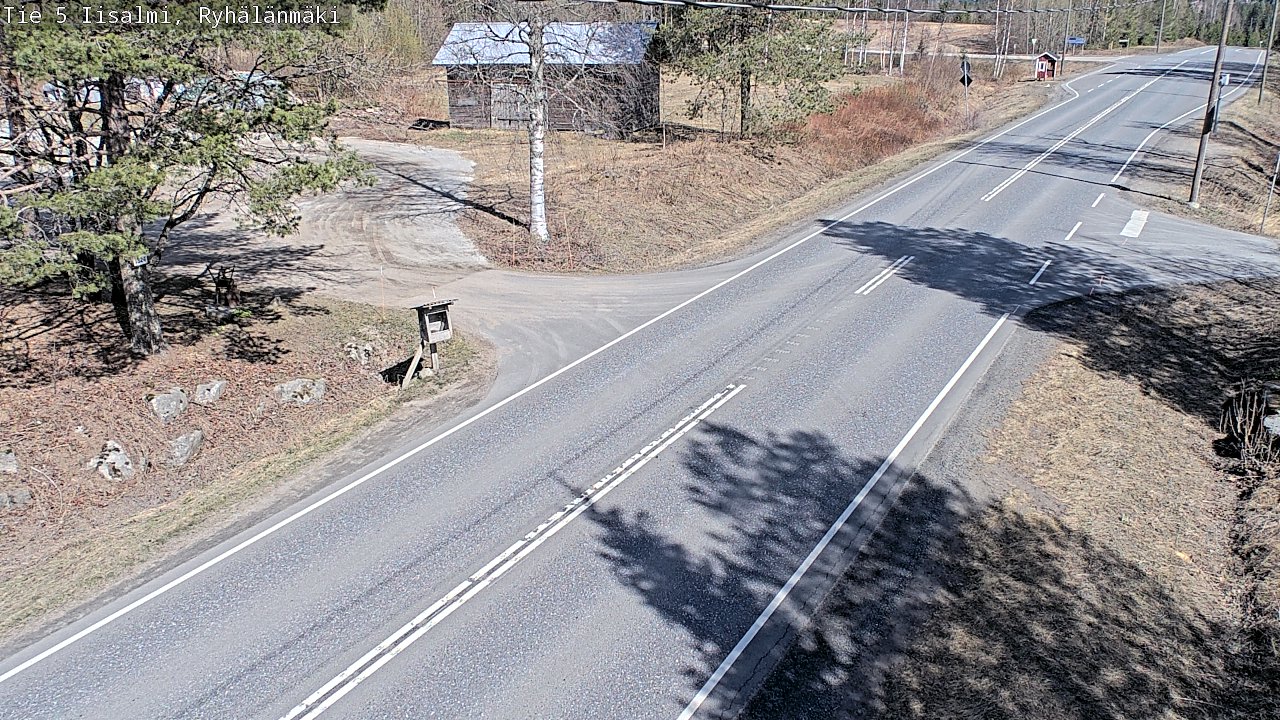 Weather Camera Image Väg 5 Idensalmi, Ryhälänmäki, Iisalmi, Pohjois-Savo