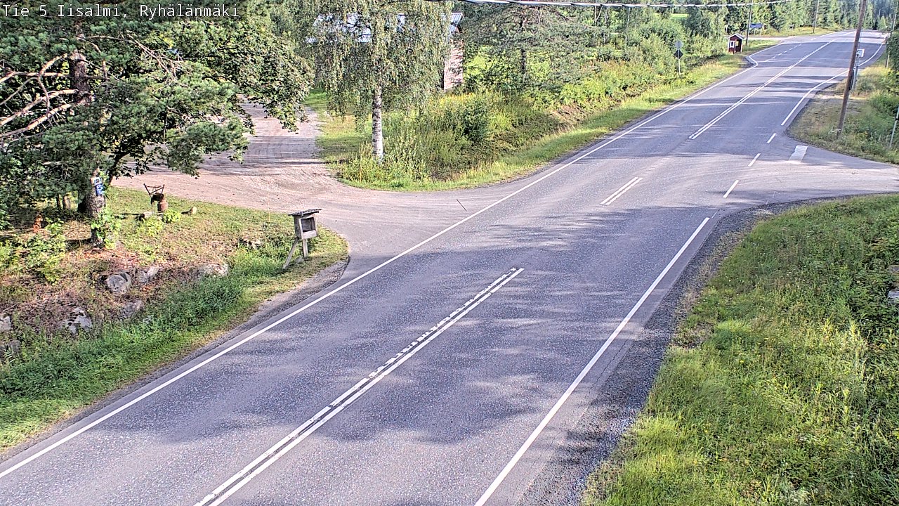 Weather Camera Image Road 5 Iisalmi, Ryhälänmäki, Iisalmi, Pohjois-Savo