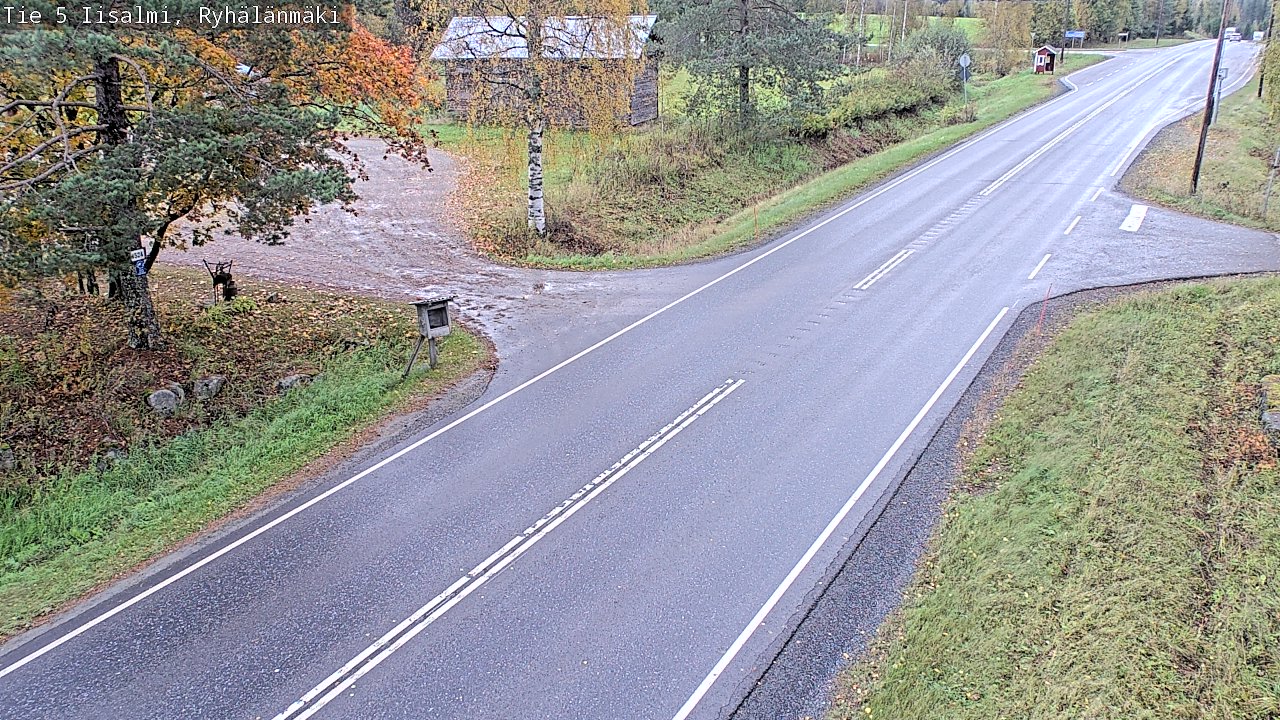 Weather Camera Image Road 5 Iisalmi, Ryhälänmäki, Iisalmi, Pohjois-Savo