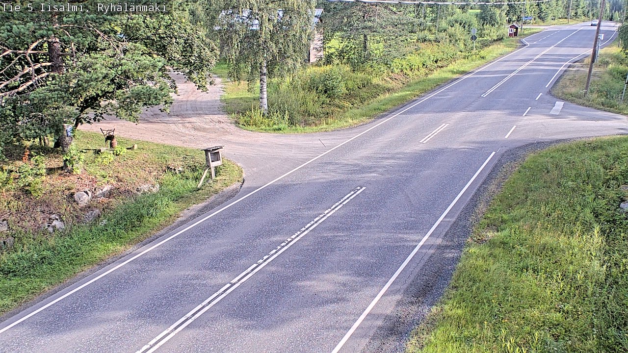 Weather Camera Image Road 5 Iisalmi, Ryhälänmäki, Iisalmi, Pohjois-Savo