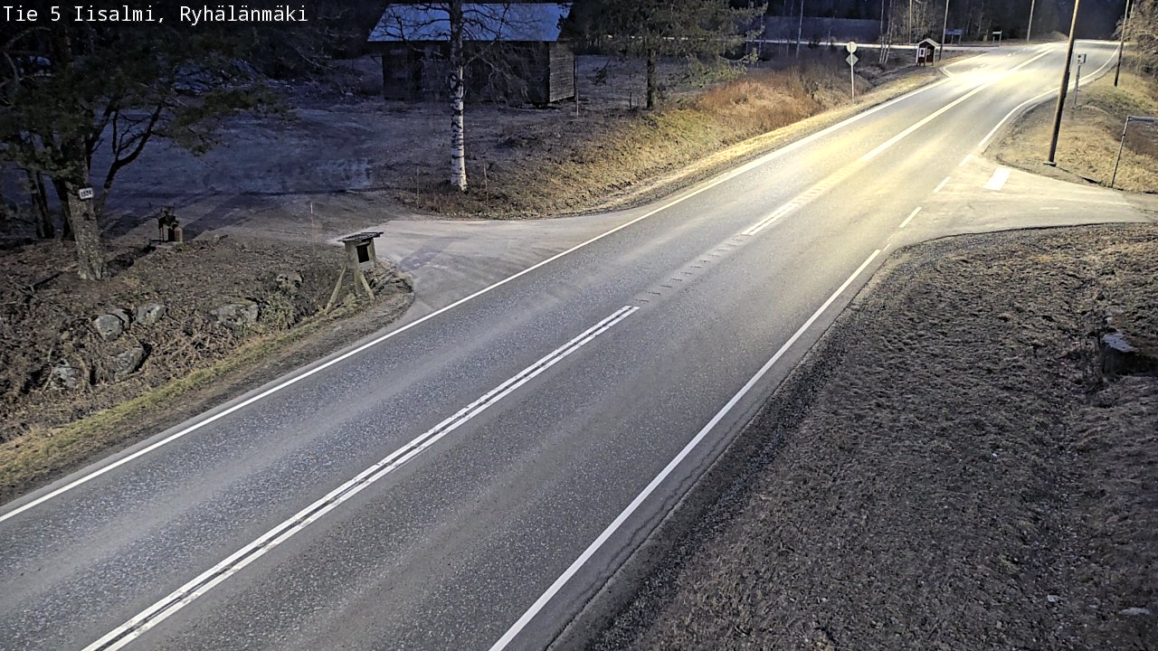 Weather Camera Image Road 5 Iisalmi, Ryhälänmäki, Iisalmi, Pohjois-Savo