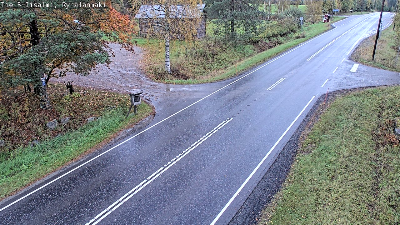 Weather Camera Image Road 5 Iisalmi, Ryhälänmäki, Iisalmi, Pohjois-Savo