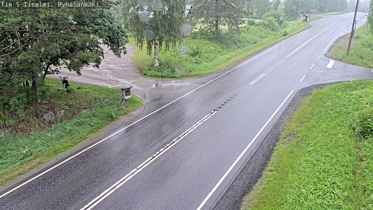 Weather Camera Image Road 5 Iisalmi, Ryhälänmäki, Iisalmi, Pohjois-Savo