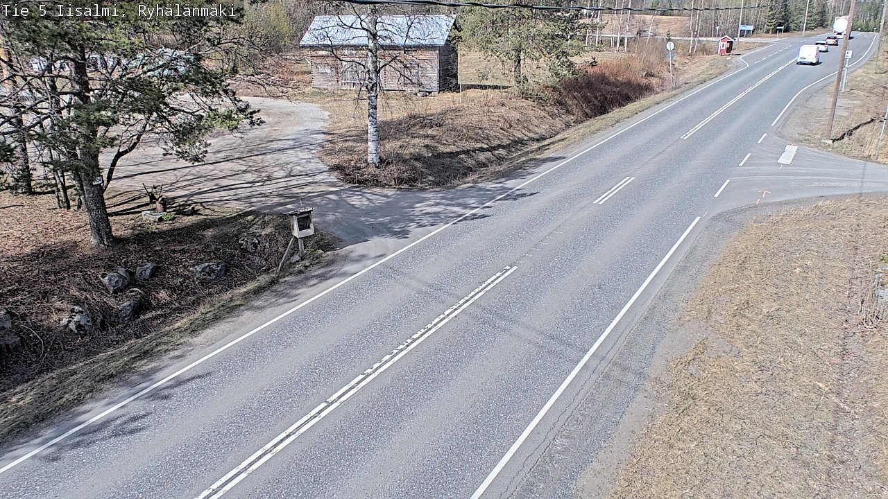 Weather Camera Image Väg 5 Idensalmi, Ryhälänmäki, Iisalmi, Pohjois-Savo