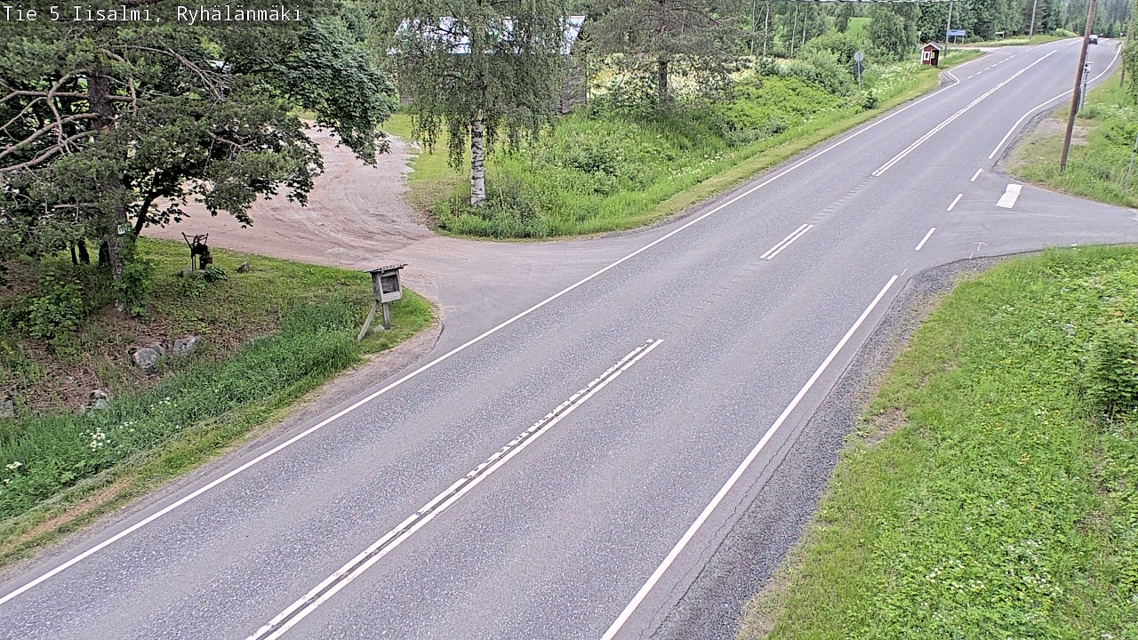 Weather Camera Image Road 5 Iisalmi, Ryhälänmäki, Iisalmi, Pohjois-Savo