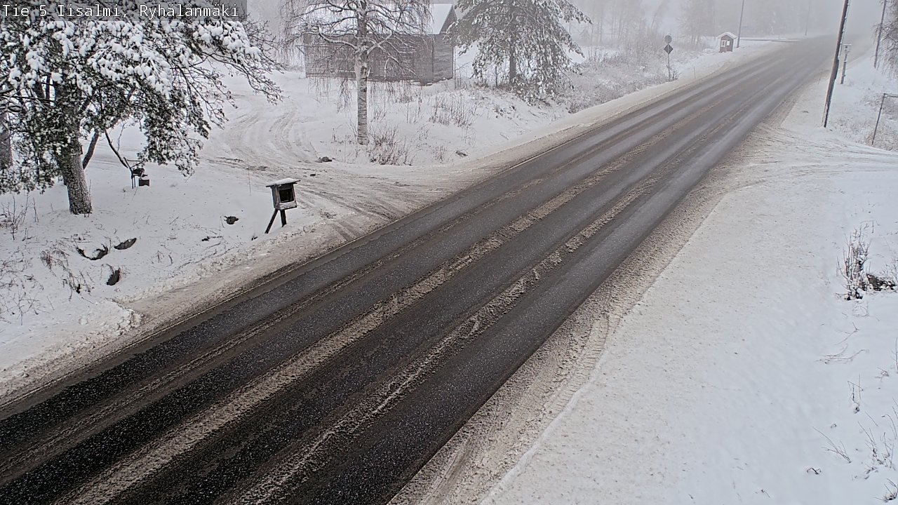 Weather Camera Image Väg 5 Idensalmi, Ryhälänmäki, Iisalmi, Pohjois-Savo