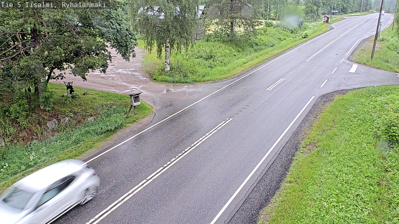 Weather Camera Image Road 5 Iisalmi, Ryhälänmäki, Iisalmi, Pohjois-Savo