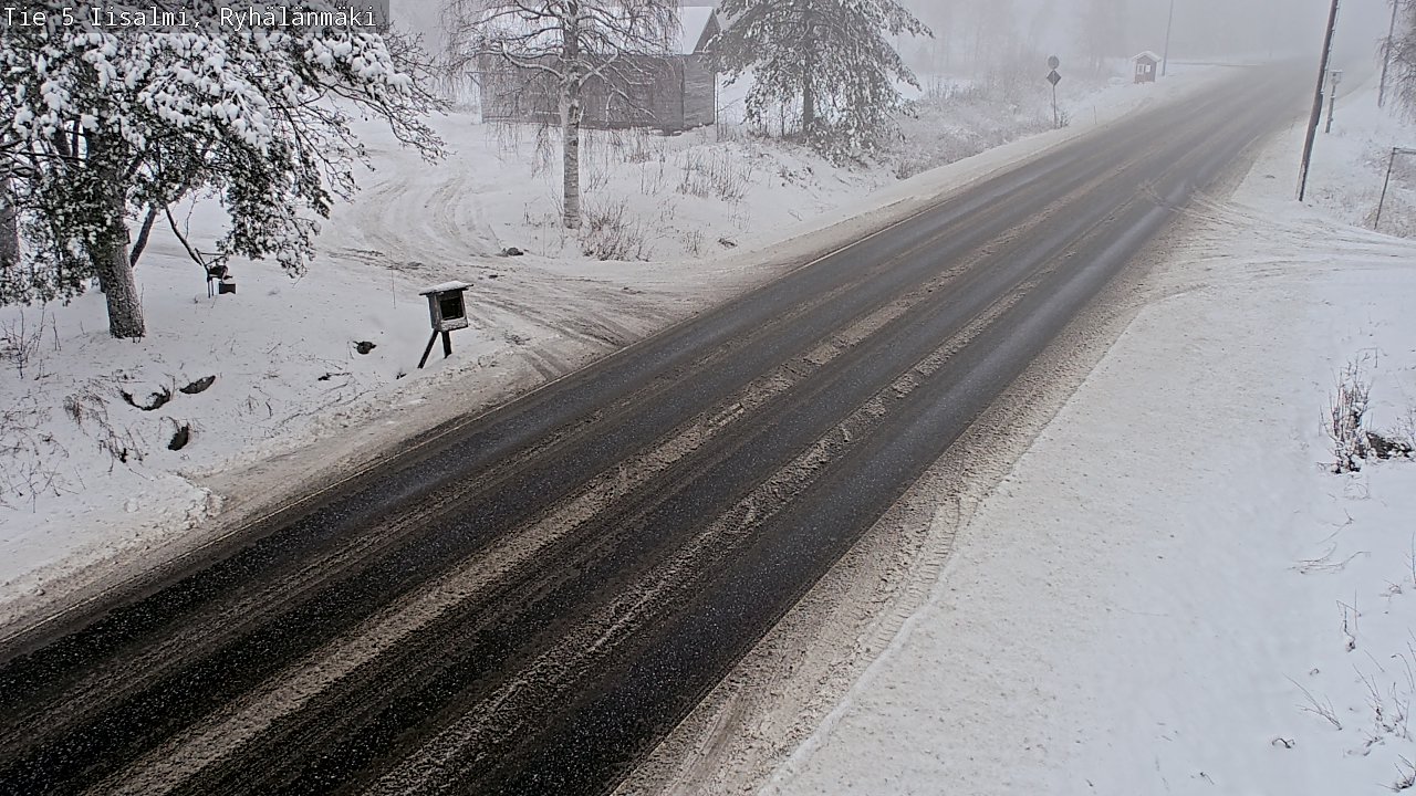 Weather Camera Image Väg 5 Idensalmi, Ryhälänmäki, Iisalmi, Pohjois-Savo