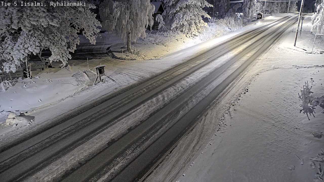 Weather Camera Image Road 5 Iisalmi, Ryhälänmäki, Iisalmi, Pohjois-Savo