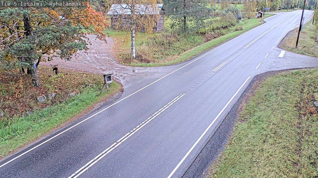 Weather Camera Image Road 5 Iisalmi, Ryhälänmäki, Iisalmi, Pohjois-Savo