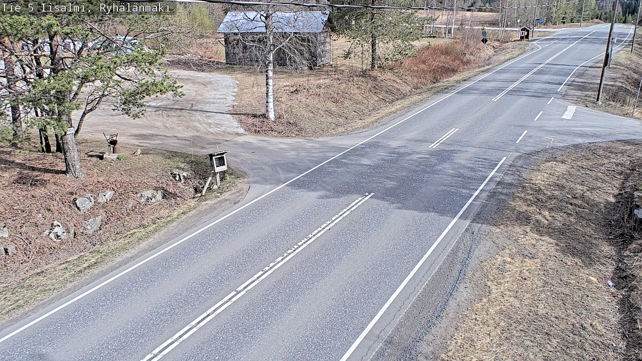 Weather Camera Image Road 5 Iisalmi, Ryhälänmäki, Iisalmi, Pohjois-Savo