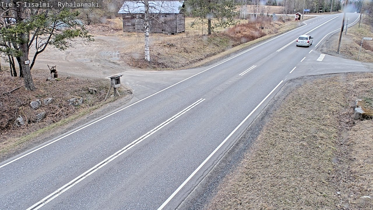 Weather Camera Image Road 5 Iisalmi, Ryhälänmäki, Iisalmi, Pohjois-Savo