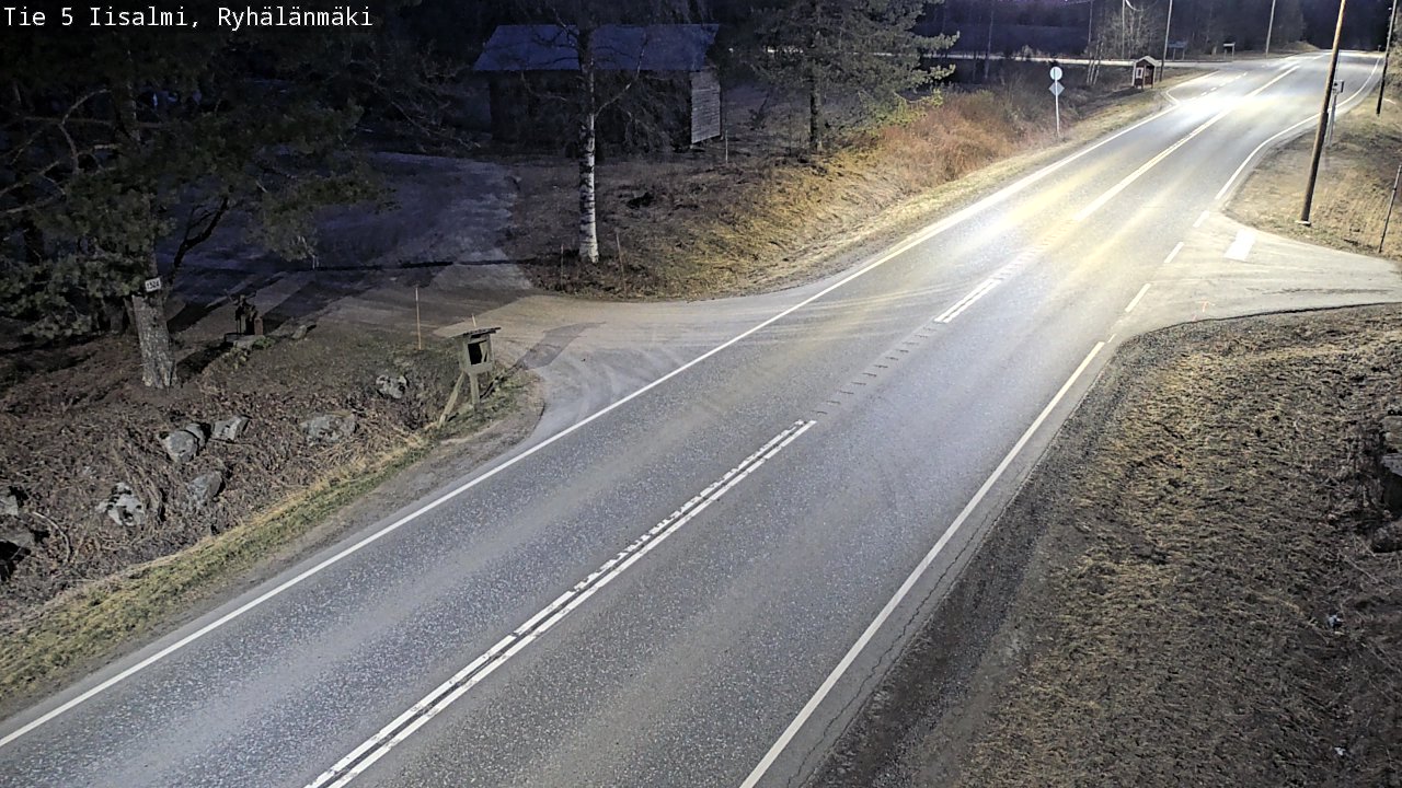 Weather Camera Image Väg 5 Idensalmi, Ryhälänmäki, Iisalmi, Pohjois-Savo