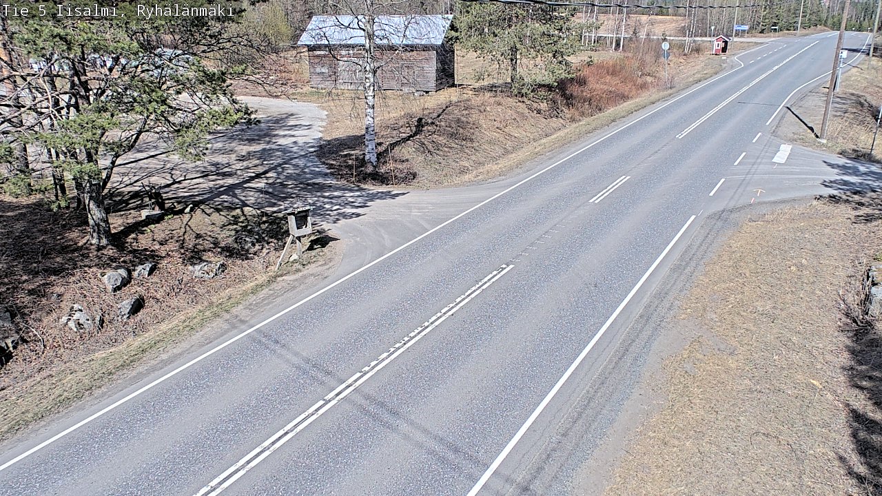 Weather Camera Image Väg 5 Idensalmi, Ryhälänmäki, Iisalmi, Pohjois-Savo