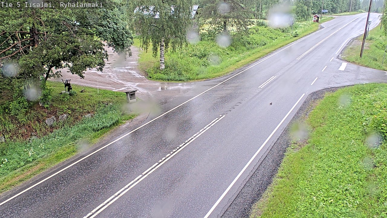 Weather Camera Image Road 5 Iisalmi, Ryhälänmäki, Iisalmi, Pohjois-Savo