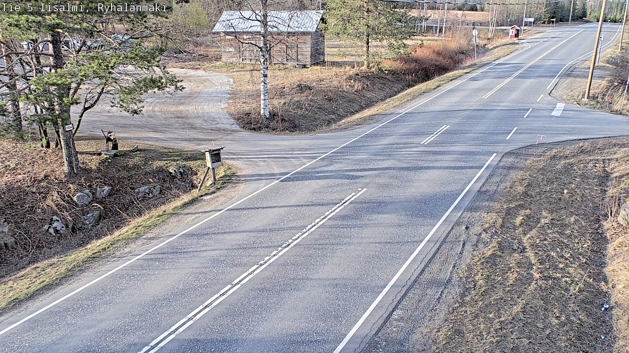 Weather Camera Image Väg 5 Idensalmi, Ryhälänmäki, Iisalmi, Pohjois-Savo