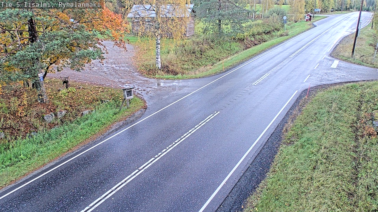 Weather Camera Image Road 5 Iisalmi, Ryhälänmäki, Iisalmi, Pohjois-Savo