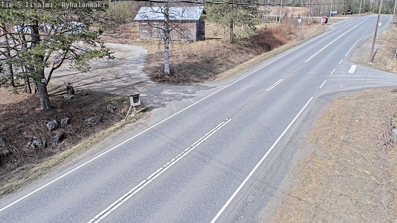 Weather Camera Image Väg 5 Idensalmi, Ryhälänmäki, Iisalmi, Pohjois-Savo