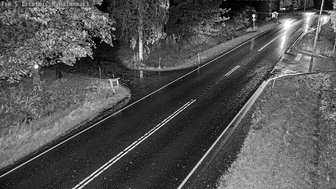 Weather Camera Image Road 5 Iisalmi, Ryhälänmäki, Iisalmi, Pohjois-Savo