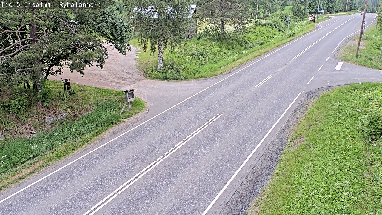 Weather Camera Image Road 5 Iisalmi, Ryhälänmäki, Iisalmi, Pohjois-Savo