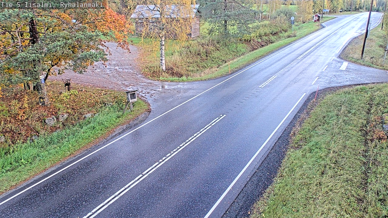 Weather Camera Image Road 5 Iisalmi, Ryhälänmäki, Iisalmi, Pohjois-Savo