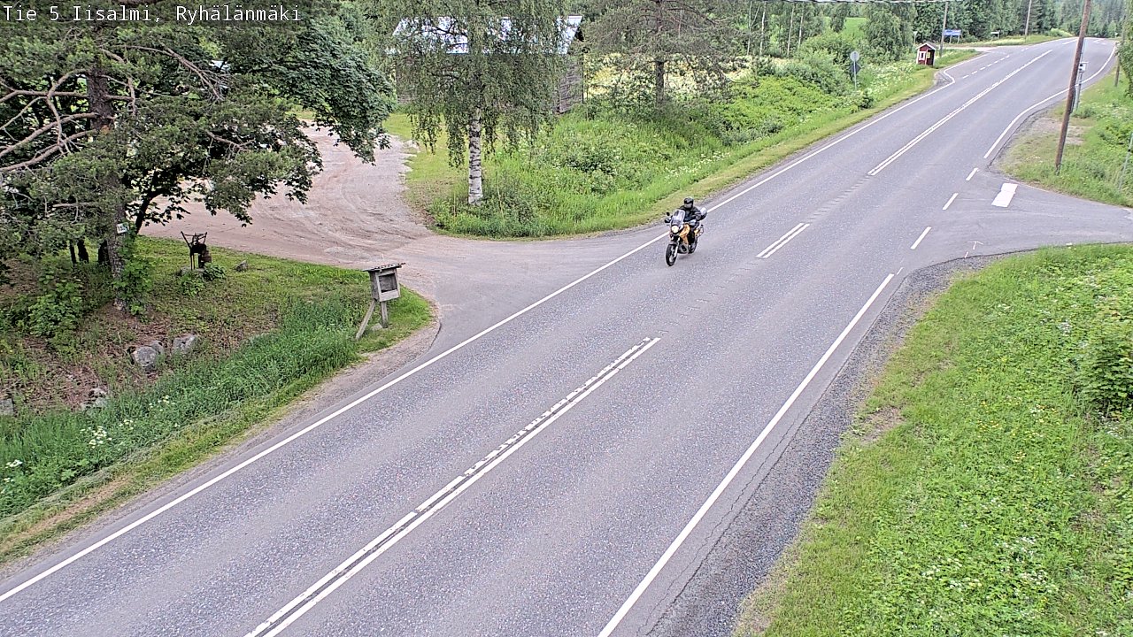 Weather Camera Image Road 5 Iisalmi, Ryhälänmäki, Iisalmi, Pohjois-Savo