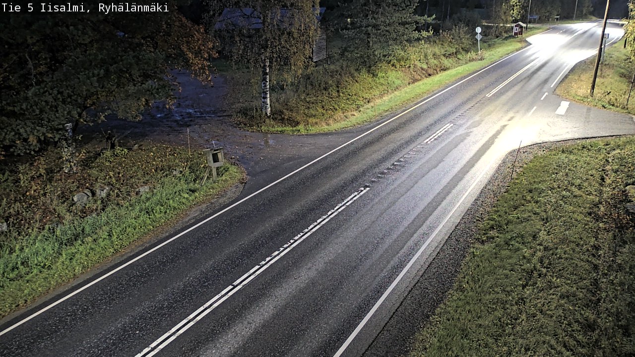 Weather Camera Image Road 5 Iisalmi, Ryhälänmäki, Iisalmi, Pohjois-Savo
