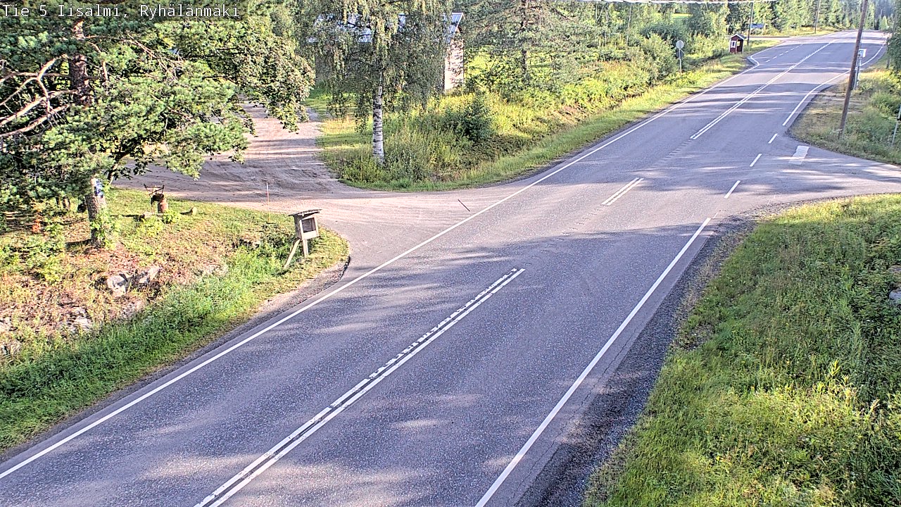 Weather Camera Image Road 5 Iisalmi, Ryhälänmäki, Iisalmi, Pohjois-Savo
