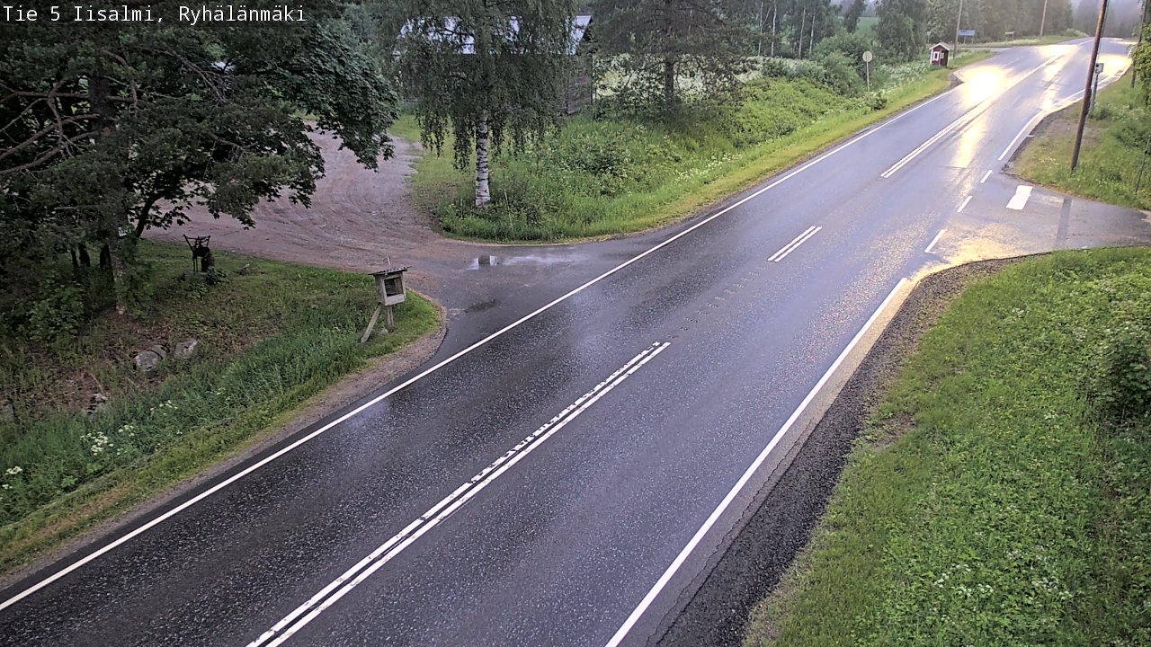 Weather Camera Image Road 5 Iisalmi, Ryhälänmäki, Iisalmi, Pohjois-Savo