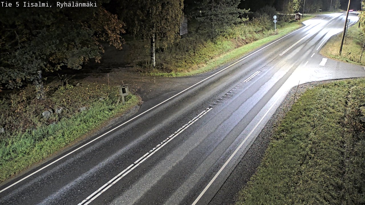 Weather Camera Image Road 5 Iisalmi, Ryhälänmäki, Iisalmi, Pohjois-Savo
