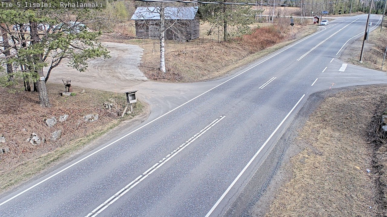 Weather Camera Image Road 5 Iisalmi, Ryhälänmäki, Iisalmi, Pohjois-Savo