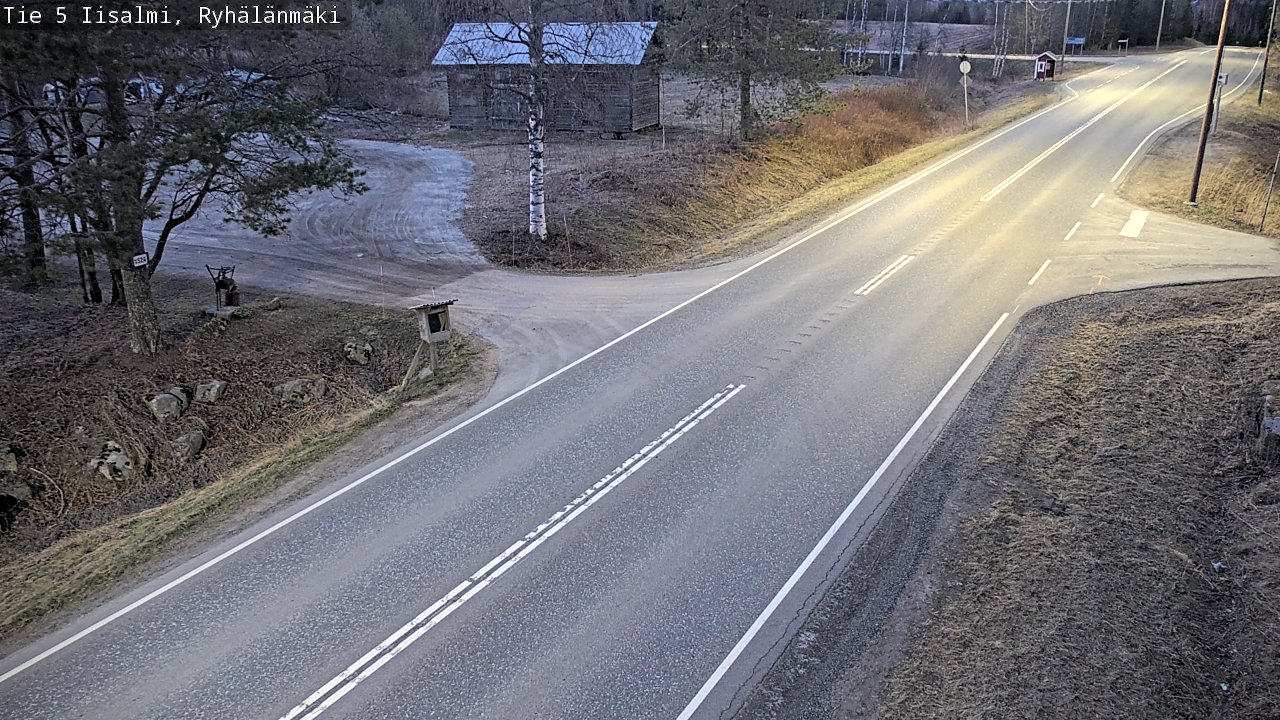 Weather Camera Image Väg 5 Idensalmi, Ryhälänmäki, Iisalmi, Pohjois-Savo