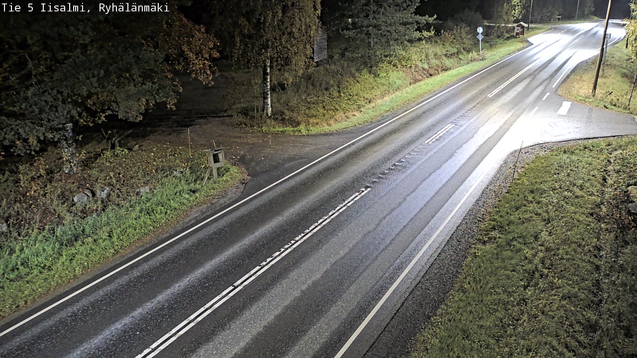 Weather Camera Image Road 5 Iisalmi, Ryhälänmäki, Iisalmi, Pohjois-Savo