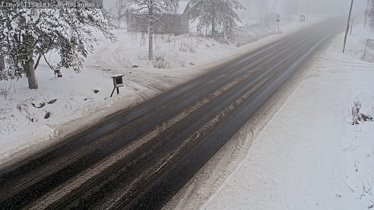 Weather Camera Image Väg 5 Idensalmi, Ryhälänmäki, Iisalmi, Pohjois-Savo