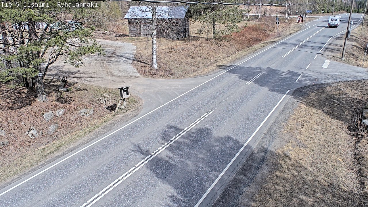 Weather Camera Image Väg 5 Idensalmi, Ryhälänmäki, Iisalmi, Pohjois-Savo